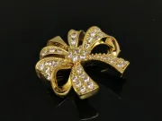 Charm funda din cubic zirconia 20x18mm auriu