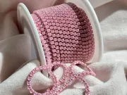 Lant cu strasuri 2mm roz opal AB (0.5m)