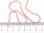 Lant cu strasuri 2mm roz opal AB (0.5m)