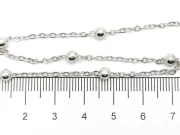 Lant otel inoxidabil 304 cu bilute 2.5x2x0.6mm (1m)