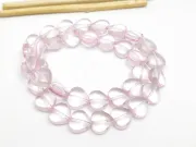 Margele sticla inima 10x9.5mm roz (sirag)