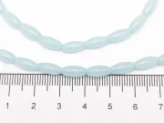 Margele sticla ovale 9x4mm sky blue opal (sirag)