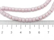 Margele sticla rondele 4x3.5mm lavanda deschis opac (sirag)