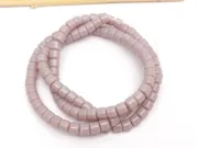 Margele sticla rondele 4x3.5mm lavanda deschis opac (sirag)