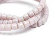 Margele sticla rondele 4x3.5mm lavanda deschis opac (sirag)