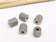 Margele otel inoxidabil 201 tub cu striatii 7x6mm