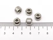 Margele otel inoxidabil 201 cu striatii 8x7mm