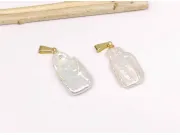 Pandantiv perle de cultura 21.5x12.5x5.5mm auriu