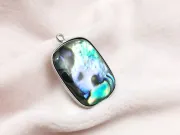 Pandantiv scoica Paua dreptunghi 25x17x4mm