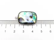 Pandantiv scoica Paua dreptunghi 25x17x4mm