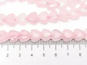 Sirag scurt cuart roz inima 10mm