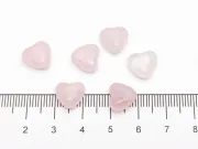 Cuart roz 10x10mm inima