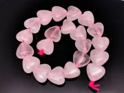 Sirag scurt cuart roz inima 10mm