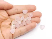 Sirag scurt cuart roz inima 10mm