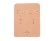 Etichete carton expunere cercei 67x50mm natur (10buc)