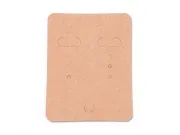 Etichete carton expunere cercei 67x50mm natur (10buc)