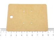 Etichete carton expunere cercei 78x58x0.8mm natur (10buc)