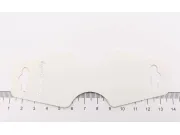 Etichete hartie suport bratari si coliere 124x46x0.3mm alb (10buc)