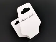 Etichete hartie suport bratari si coliere 124x46x0.3mm alb (10buc)