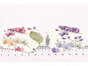 Etichete hartie suport bratari si coliere 125x45x0.4mm flori mov (10buc)