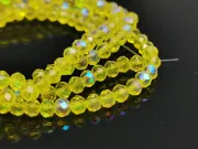 Margele cristal rondel 3x2mm galben heliotrop (sirag)