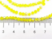 Margele cristal rondel 3x2mm galben heliotrop (sirag)