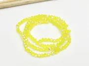 Margele cristal rondel 3x2mm galben heliotrop (sirag)