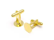 Baza butoni 25x12mm auriu platou 12mm