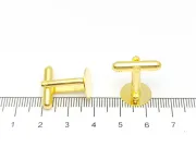 Baza butoni 25x12mm auriu platou 12mm