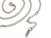 Lant otel inoxidabil 304 cu inchizatoare si prelungitor, lungime 54cm