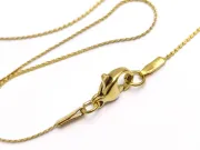 Lant otel inoxidabil 304 auriu placat IP cu inchizatoare 45cm