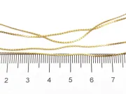 Lant otel inoxidabil 304 auriu placat IP cu inchizatoare 45cm