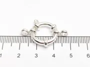 Inchizatoare otel inoxidabil 304 rotunda 20x16x4mm argintiu deschis