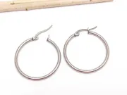 Tortite cercei otel inoxidabil 304 hoop 38x34mm (2buc)