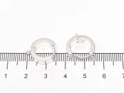 Tortite cercei otel inoxidabil 201 argintiu deschis hoop 15x13x4mm