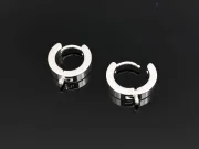 Tortite cercei otel inoxidabil 201 argintiu deschis hoop 15x13x4mm