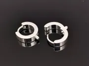 Tortite cercei otel inoxidabil 201 argintiu deschis hoop 15x13x4mm