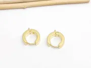 Tortite cercei otel inoxidabil 201 auriu hoop 15x13x4mm