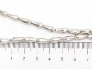 Margele cristal picatura electroplacate 9x4mm argintiu metalic (sirag)