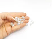 Cristal picatura 11x8mm opal AB