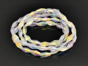 Margele cristal biconic 8x4mm transparent AB (sirag)