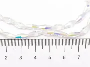 Margele cristal biconic 8x4mm transparent AB (sirag)