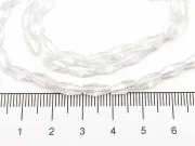 Margele cristal biconic 8x4mm transparent lustered (sirag)