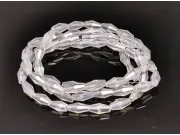 Margele cristal biconic 8x4mm transparent lustered (sirag)