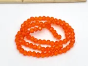Margele cristal rotund fatetat 4mm orange (sirag)