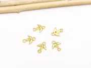 Link cubic zirconia auriu randunica 8x6.5x1.5mm transparent