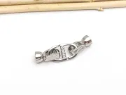 Inchizatoare cubic zirconia 32x8mm argintiu