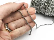 Lant otel inoxidabil 304 cu zale rotunde 3x1mm (1m)