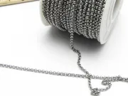 Lant otel inoxidabil 304 cu zale rotunde 3x1mm (1m)