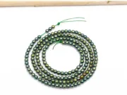 Margele sticla electroplacate 2.5mm iris verde auriu (sirag)